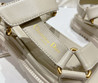 Женские кожаные сандалии Christian Dior 2023-2024 бежевые