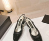 Женские кожаные туфли Chanel 2023-2024 черные