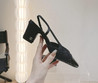 Женские кожаные туфли Chanel 2023-2024 черные