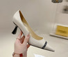 Женские кожаные туфли Jimmy Choo 2023-2024 белые с логотипом