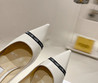 Женские кожаные туфли Jimmy Choo 2023-2024 белые с логотипом