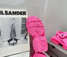 Женские кожаные сандалии Balenciaga 2023-2024 розовые