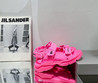 Женские кожаные сандалии Balenciaga 2023-2024 розовые