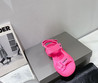 Женские кожаные сандалии Balenciaga 2023-2024 розовые