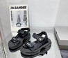 Женские кожаные сандалии Balenciaga 2023-2024 черные