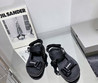 Женские кожаные сандалии Balenciaga 2023-2024 черные