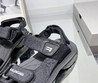 Женские кожаные сандалии Balenciaga 2023-2024 черные