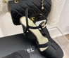 Женские текстильные туфли Chanel 2023-2024 черные