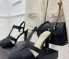 Женские текстильные туфли Chanel 2023-2024 черные