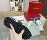 Мужские комбинированные кроссовки Valentino 2023-2024 серые с синим