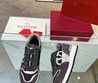 Мужские комбинированные кроссовки Valentino 2023-2024 коричневые с серым