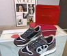 Мужские комбинированные кроссовки Valentino 2023-2024 коричневые с серым