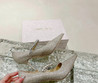 Женские туфли Jimmy Choo 2023-2024 бежевые с блестками