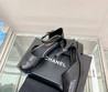 Женские кожаные туфли Chanel Mary Janes 2023-2024 черные