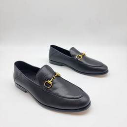 Мужские кожаные лоферы Gucci 2023-2024 черные
