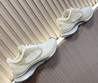 Женские комбинированные кроссовки Gucci Run 2023-2024 белые с коричневым