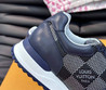 Мужские кожаные кроссовки Louis Vuitton Run Away 2023 синие