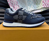 Мужские кожаные кроссовки Louis Vuitton Run Away 2023 синие