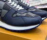Мужские кожаные кроссовки Louis Vuitton Run Away 2023 синие