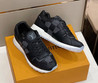 Мужские кожаные кроссовки Louis Vuitton Run Away 2023 черные