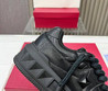 Мужские кожаные кроссовки Valentino 2023 черные