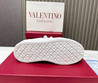 Мужские кожаные кроссовки Valentino 2023 белые