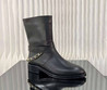Женские кожаные ботинки Chanel 2023 черные
