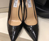 Женские кожаные туфли Jimmy Choo 2023 черные