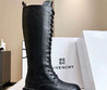 Женские кожаные сапоги Givenchy 2023 черные высокие
