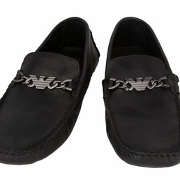 Мокасины Emporio Armani Black