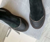 Женские замшевые ботинки Brunello Cucinelli 2023 черные с кожаным носом