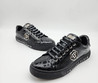 Мужские кожаные кроссовки Philipp Plein 2023 черные