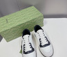 Женские комбинированные кроссовки Gucci 2023 белые с черным