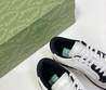 Женские комбинированные кроссовки Gucci 2023 белые с черным