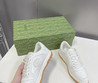 Женские комбинированные кроссовки Gucci 2023 белые