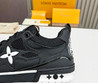 Мужские комбинированные кроссовки Louis Vuitton 2023 черные