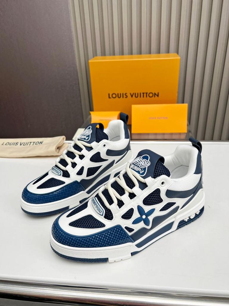 Мужские комбинированные кроссовки Louis Vuitton 2023 синие