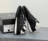Женские кожаные кроссовки Chanel 2023 черные с белым