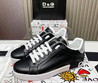 Мужские кожаные кроссовки Dolce & Gabbana 2023 черные