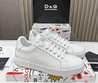 Мужские кожаные кроссовки Dolce & Gabbana 2023 белые