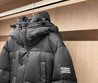 Женский пуховик Burberry 2023 черный с гусиным пером