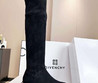 Женские замшевые ботфорты Givenchy 2023 черные