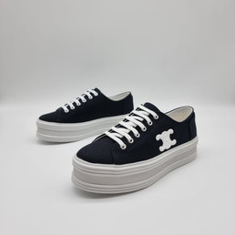 Женские текстильные кроссовки Celine 2023 черные