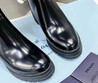 Женские комбинированные сапоги Prada 2023 черные