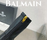 Женские кожаные сапоги Balmain 2023 черные на платформе