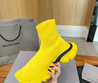 Женские текстильные кроссовки Balenciaga 2023 желтые