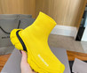 Женские текстильные кроссовки Balenciaga 2023 желтые