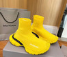 Женские текстильные кроссовки Balenciaga 2023 желтые
