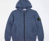 Худи на молнии Stone Island 2023 синее