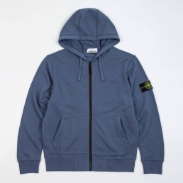 Худи на молнии Stone Island 2023 синее